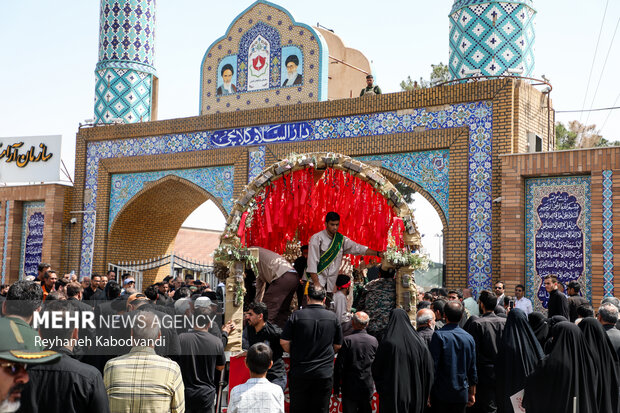 تشییع پیکر ۷ شهید اقتدار ایران در کاشان