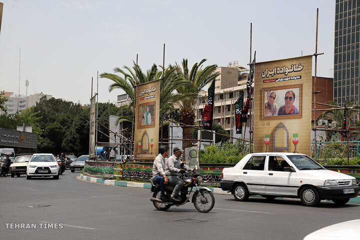 Tehran honors martyrs of Israeli airstrikes with citywide billboards