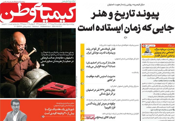 روزنامه‌های اصفهان