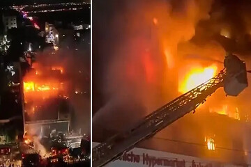 VIDEO: Fire in Iraq's Kut city