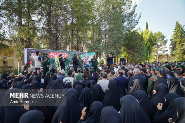 استقبال از پیکر سردار شهید غیب پرور