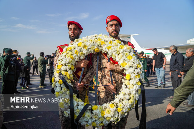 استقبال از پیکر سردار شهید غیب پرور