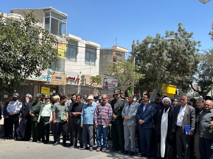 راهپیمایی جمعههای خشم و نصر در چناران برگزار شد