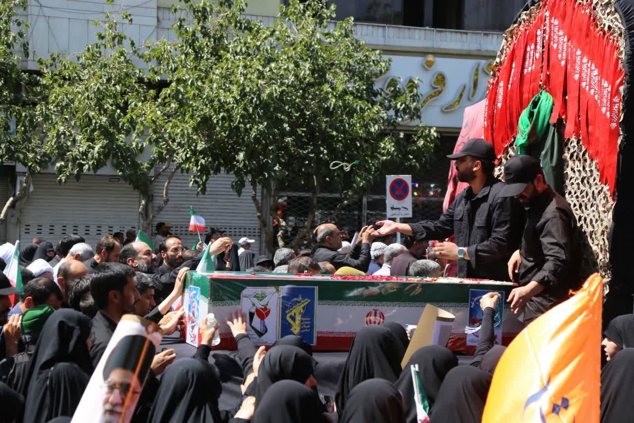 مراسم تشییع پیکر مطهر شهید اقتدار «سید حسن حسین نژاد» در مشهد