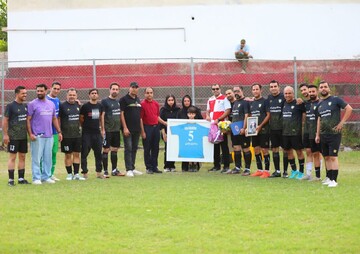 فوتبال دوستانه به یاد همکار فقید رسانه‌ای در ساری