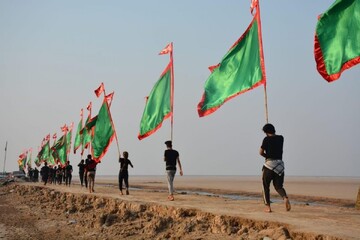 عراق کے الفاؤ میں اربعین مارچ کا باقاعدہ آغاز