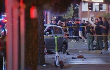 20 people injured after 'vehicle ploughs into crowd' in LA