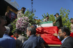 تشییع باشکوه پیکر شهید تازه‌تفحص‌شده موسی اکبری در رامهرمز