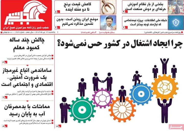 روزنامه های آذربایجان‌شرقی