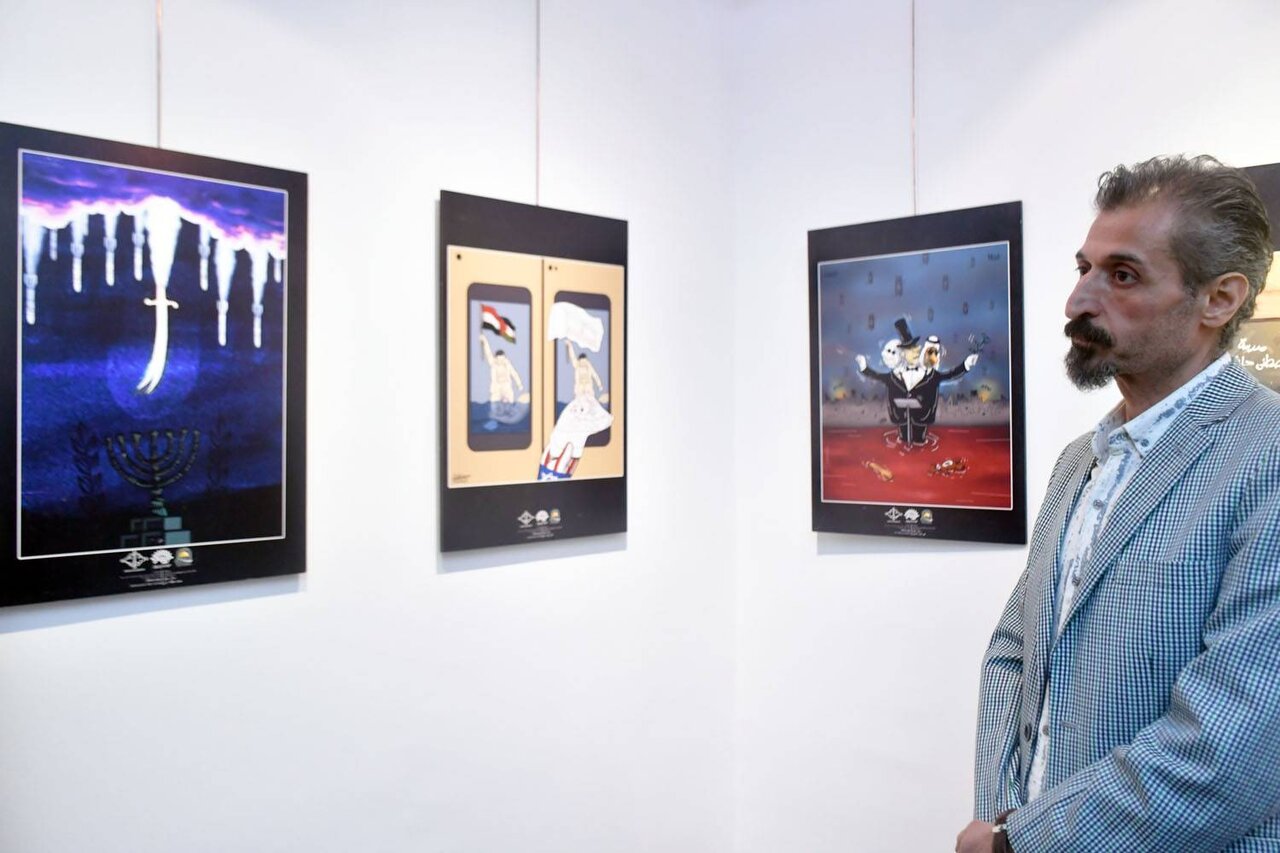 كاريكاتور،هنرمندان،كارتون،هنرمند،برگزار،ناصري،جشنواره،حضور،ك ...