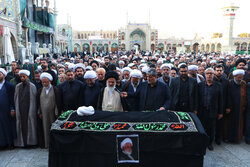 تشییع آیت‌الله غلامعلی نعیم ‌آبادی در قم