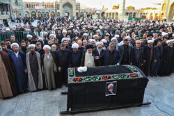 تشییع پیکر مرحوم آیت الله نعیم آبادی در قم