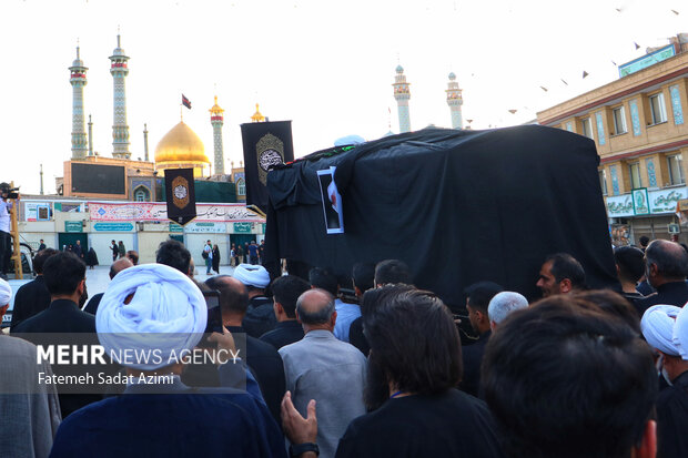 تشییع مرحوم آیت الله نعیم آبادی در قم