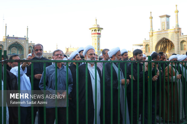 تشییع مرحوم آیت الله نعیم آبادی در قم