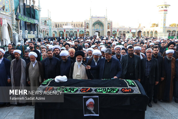 تشییع آیت‌الله غلامعلی نعیم ‌آبادی در قم