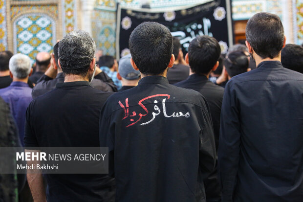 عزاداری شهادت امام زین العابدین(ع) در حرم بانوی کرامت