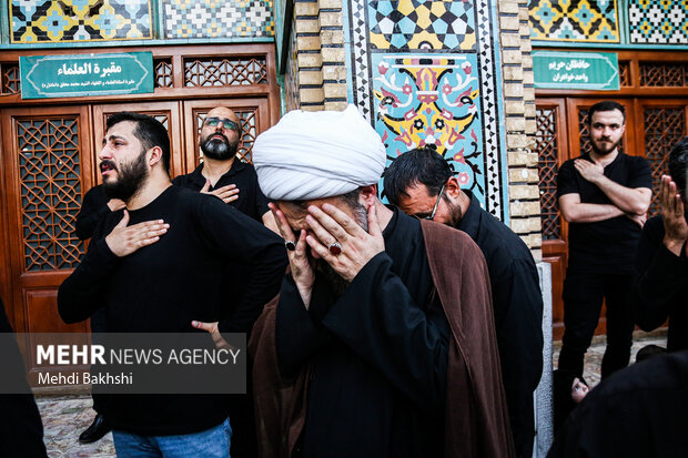 عزاداری شهادت امام زین العابدین(ع) در حرم بانوی کرامت