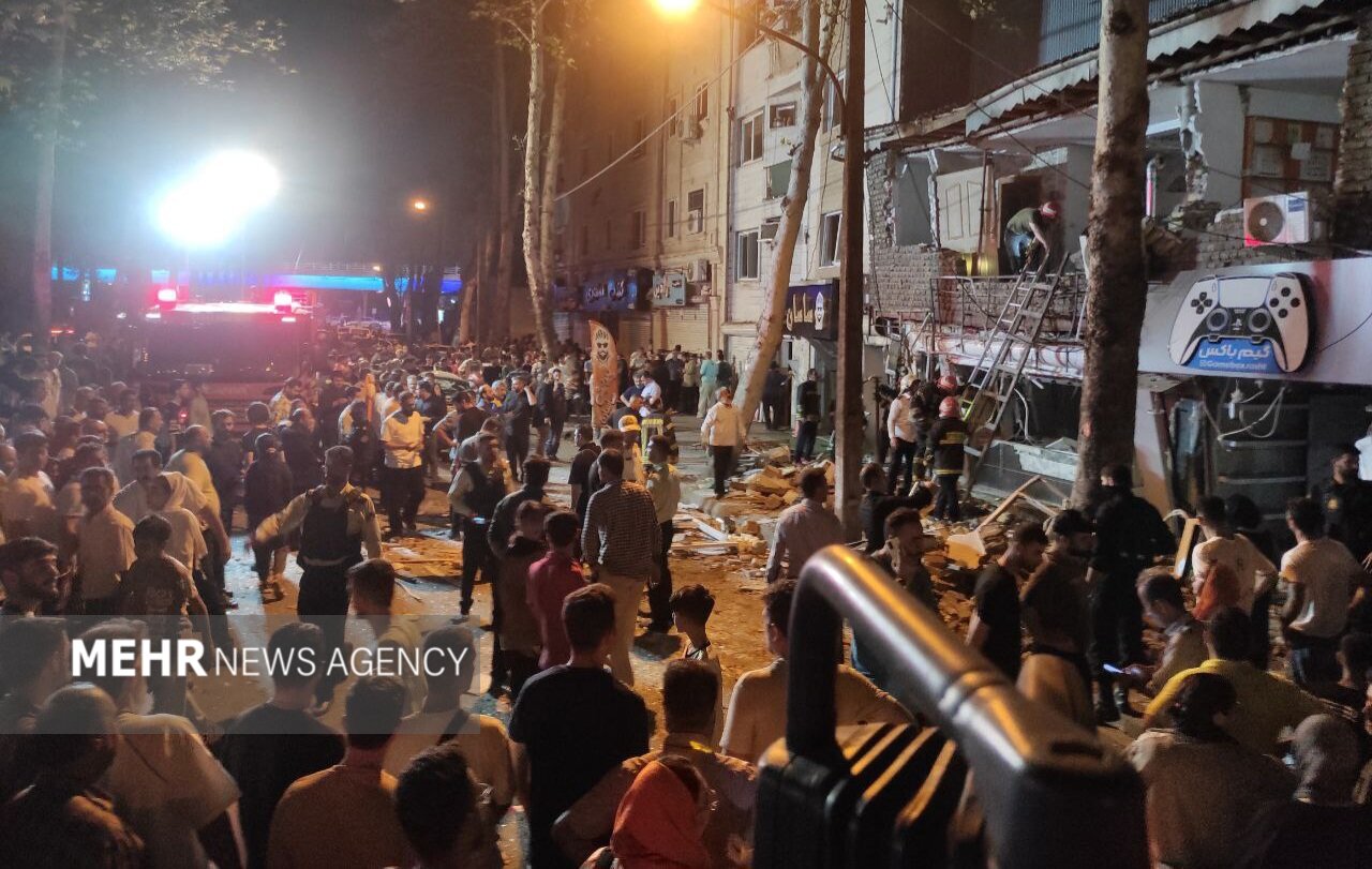 تصاویر اختصاصی مهر از محل انفجار یک ساختمان در رشت تصاویر اختصاصی مهر از محل انفجار یک ساختمان در رشت