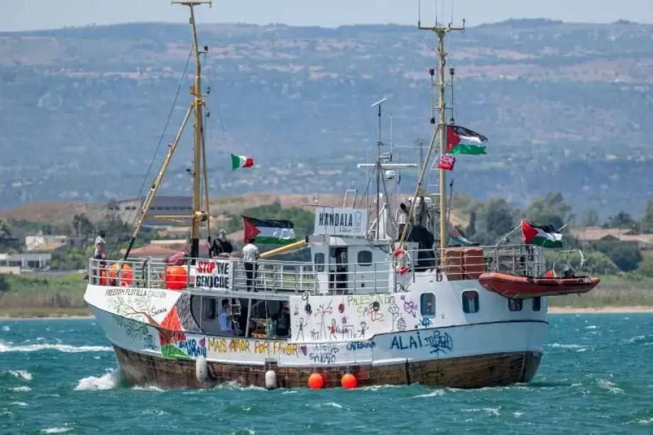 كشتي،حنظله،غزه،بشردوستانه،فعالان،جنگي،فلسطيني،فلسطين،اروپا