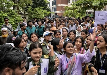 Students protest in Bangladesh after jet crash kills 31