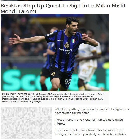 بشیکتاش برای جذب مهدی طارمی شرط گذاشت 2