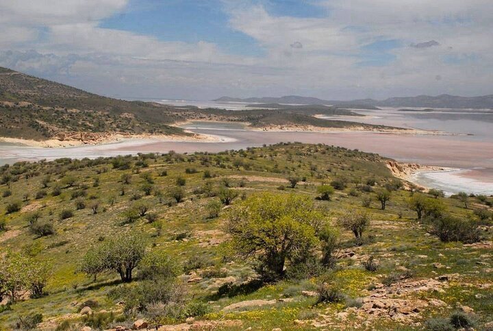 بخش شمالی دریاچه ارومیه کاملاً خشک میشود