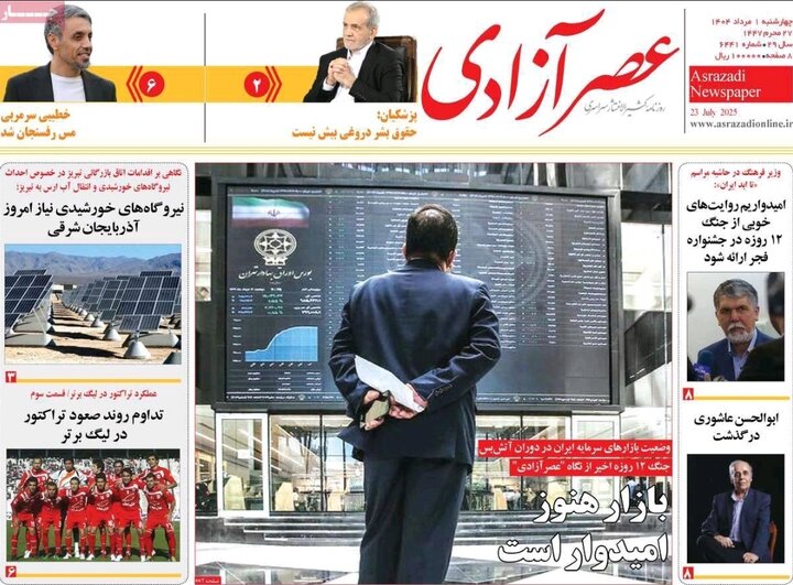 روزنامه های آذربایجان‌شرقی