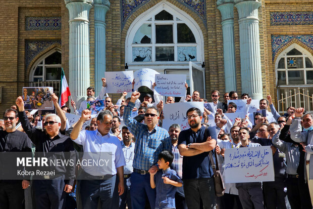 تجمع دانشگاهیان و کادر بهداشت و درمان مشهد در حمایت از مردم غزه