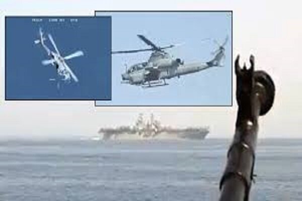 Iran's chopper forces US ship to retreat from waters (+VIDEO)