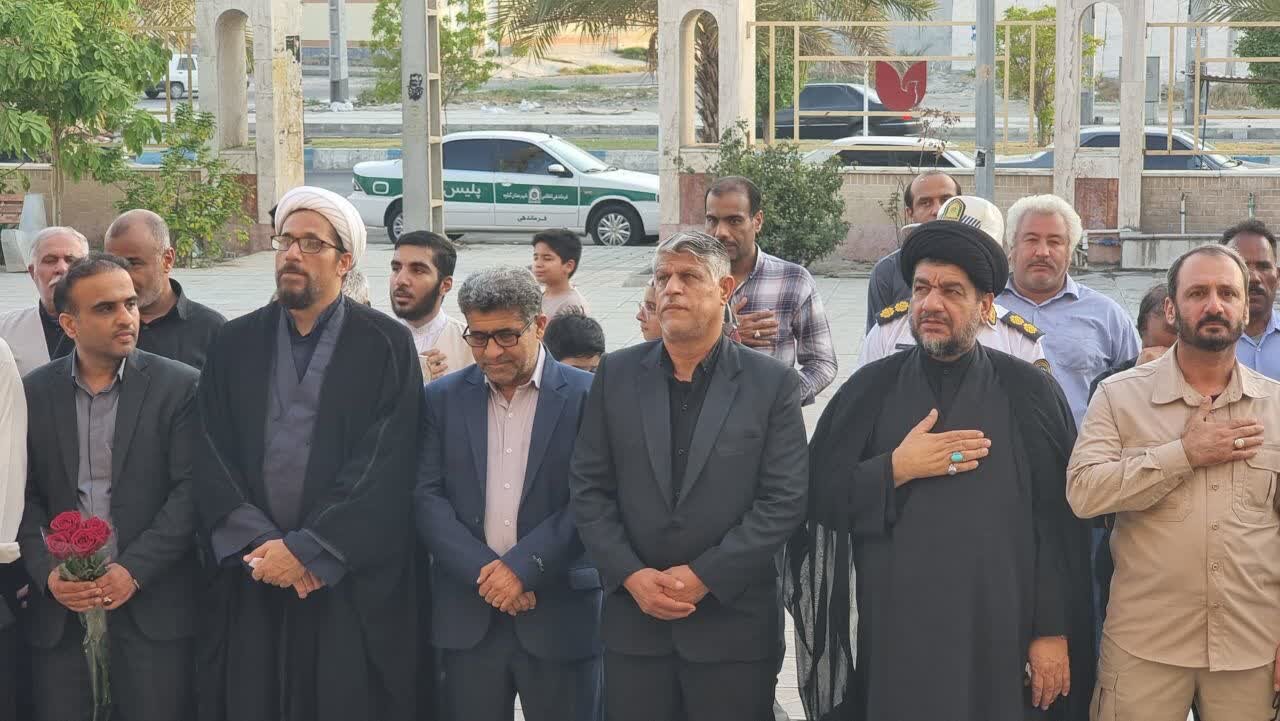 آئین تجدید میثاق با شهدا در گناوه برگزار شد