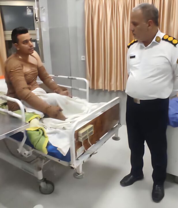 جزئیات حادثه آتش زدن مأمور پلیس راه در مشهد + عکس 2