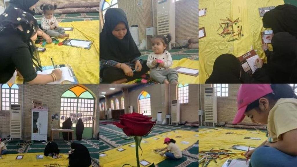 برپایی غرفه‌های کودکانه با رویکرد دینی و آموزشی در گناوه