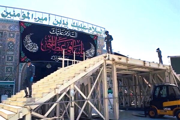 نصب،اربعين،حرم،ايام،جمعيت