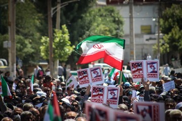 فریاد حمایت از غزه و انزجار از صهیونیسم در کرمانشاه طنین‌انداز شد