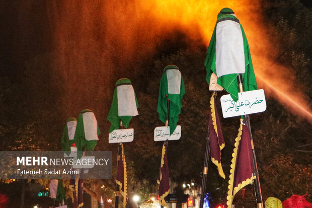 کاروان نمادین اسرای کربلا در قم