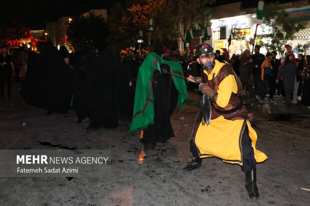 کاروان نمادین اسرای کربلا در قم