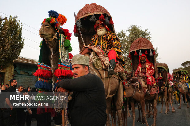 کاروان نمادین اسرای کربلا در قم
