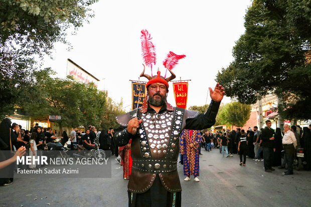 کاروان نمادین اسرای کربلا در قم