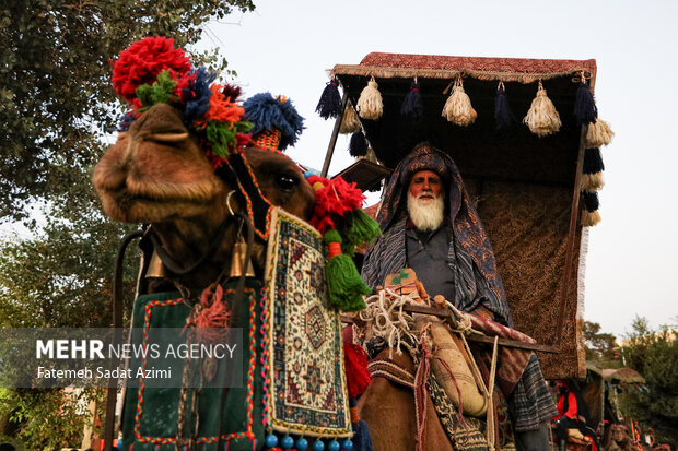کاروان نمادین اسرای کربلا در قم