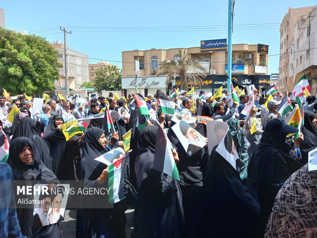 راهپیمایی «جمعه خشم و نصر» در بندرعباس