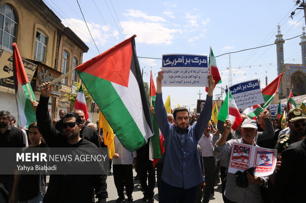 تظاهرات جمعه‌ خشم و نصر در محکومیت محاصره غذایی مردم غزه در کرمانشاه