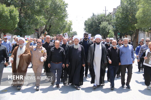تظاهرات جمعه‌ خشم و نصر در محکومیت محاصره غذایی مردم غزه در کرمانشاه