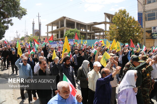 تظاهرات جمعه‌ خشم و نصر در محکومیت محاصره غذایی مردم غزه در کرمانشاه