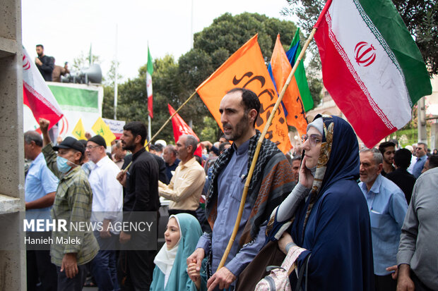راهپیمایی جمعه خشم و نصر در گرگان