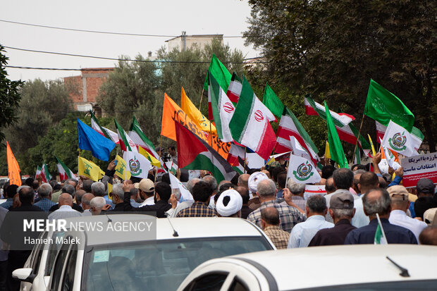 راهپیمایی جمعه خشم و نصر در گرگان