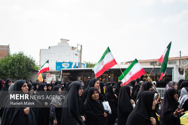 راهپیمایی جمعه خشم و نصر در گرگان