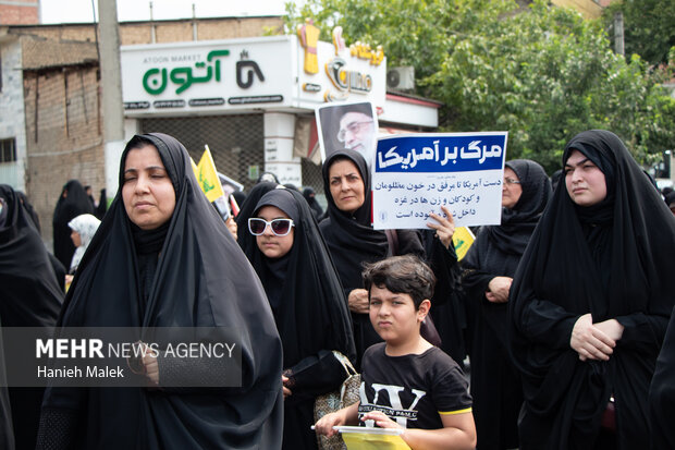 راهپیمایی جمعه خشم و نصر در گرگان