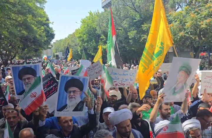 برپایی راهپیمایی «جمعه خشم و نصر» در تبریز با حضور پرشور مردم