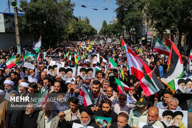 راهپیمایی جمعه خشم و نصر در اردبیل