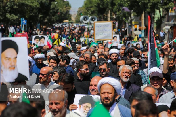 راهپیمایی جمعه خشم و نصر در اردبیل